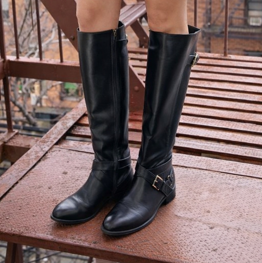 Thalia Sodi Black Knee-High Boots